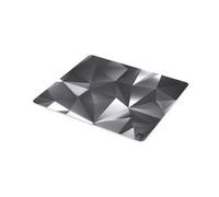 ENDORFY Crystal Black L, tappetino per mouse 450x400 mm L, guida per mouse liscia, bordo stampato, base in gomma antiscivolo, design elegante