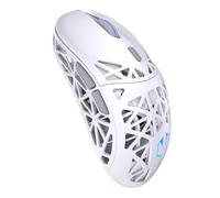 ENDORFY LIV Wireless Onyx White, mouse da gioco bianco, mouse wireless, design ultraleggero (69 g), massimo 12.000 DPI, PixArt PAW3311, Kailh GM 4.0, 2,4 GHz, BT, USB-A, retroilluminazione ARGB
