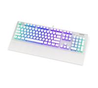 ENDORFY Omnis Pudding Onyx White Red, tastiera da gaming meccanica, switch Kailh Red RGB, keycaps Pudding Onyx White in PBT Double Shot, EY5A036