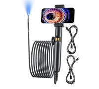 Endoscope Camera, Industrial Inspection Scope, 1.9in Waterproof Snake Camera, Flexible Led Illumination, High Resolution Lens Tip for Duct, Hvac, Electrical, Equipment, System Use