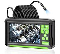 Endoscope Camera with Light, 4.3'' IPS Screen 1920P HD Borescope Inspection Camera 7.9mm IP67 Plumbing Tools for Automotive, Plumbing, HVAC, 16.4FT Semi-Rigid Snake, Support Take Photos/Record Video