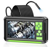 Endoscope Camera with Light, 4.3'' IPS Screen 1920P HD Borescope Inspection Camera with Upgraded Smart Chip 7.9mm IP67 Plumbing Tools for Automotive, Plumbing, HVAC, 16.4FT Semi-Rigid Snake