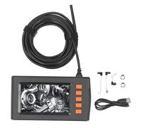 Endoscope Portatif avec Écran HD 4.3 Pouces Cam é ra d Inspection pour R é paration Automobile et Plomberie avec C â ble Rigide de 5m Sonde de 5.5mm