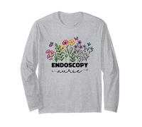 Endoscopia Infermiera per Le Donne Floreale Endoscopia Infermiera Maglia a Manica