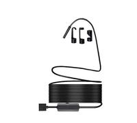 Endoscopio 3 In 1 7mm Fogna Industriale Tubazioni Endoscopia Tipo C Serpente Flessibile Mini Telecamera In Periscopio Automobilistico F Immagini Più Chiare Ispezioni Accurate(1 Meter)