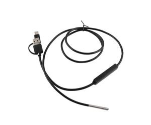 Endoscopio 3 in 1, Endoscopio USB di Tipo C con Telecamera a Serpente Impermeabile per Boroscopio WiFi per Telefono Cellulare Android Ispezione con Boroscopio Impermeabile con Obiettivo(1M)