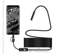 Endoscopio 3in1 USB-A micro type-C Telecamera Endoscopica ispezione tubi motori