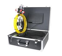Endoscopio, 9 pollici di ispezione del tubo Videocamera Videocamera Scarico for fognatura Pipeline Industrial Endoscope Supporto for endoscopio a 360 gradi Camera rotante 30m