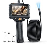 ✅Endoscopio con Schermo 4.3" Pollici Telecamera Endoscopica Ispezione di Tubi 5M