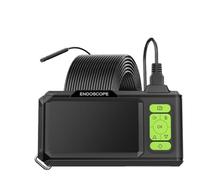 Endoscopio con schermo IPS da 4,3'', telecamera USB, lente singola doppia tripla HD1080P, lente autofocus da 5,0 MP, for ispezione auto(1m,5.5MM Single)