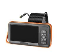 Endoscopio con schermo IPS da 5'', sonda USB impermeabile, telecamera con messa a fuoco automatica, lente singola, doppia e tripla, LED, for ispezione tubi auto(3.5m,8MM Single 5inch)