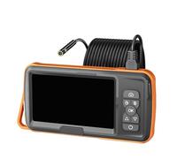 Endoscopio con schermo IPS da 5'', sonda USB impermeabile, telecamera con messa a fuoco automatica, lente singola, doppia e tripla, LED, for ispezione tubi auto(3.5m,8MM Dual 5inch)