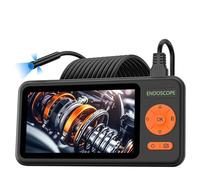Endoscopio con schermo IPS da 5'', telecamera HD1080P, singola, doppia e tripla, obiettivo autofocus HD1920P da 5,0 MP, USB, for ispezione tubi, for scattare foto(15m,5.5MM Single)