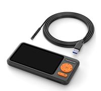 Endoscopio con schermo IPS da 5'', telecamera HD1080P, singola, doppia e tripla, obiettivo autofocus HD1920P da 5,0 MP, USB, for ispezione tubi, for scattare foto(10m,5.5MM Single)