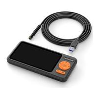 Endoscopio con schermo IPS da 5'', telecamera HD1080P, singola, doppia e tripla, obiettivo autofocus HD1920P da 5,0 MP, USB, for ispezione tubi, for scattare foto(3.5m,8MM Triple)