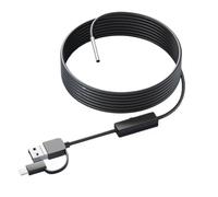 Endoscopio con telecamera HD720P, obiettivo da 8 mm e 3,9 mm, 3 in 1, micro USB di tipo C, for ispezione auto, impermeabile(5m,3.9MM 720P Soft)