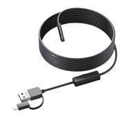 Endoscopio con telecamera HD720P, obiettivo da 8 mm e 3,9 mm, 3 in 1, micro USB di tipo C, for ispezione auto, impermeabile(10m,8MM 720P Soft)