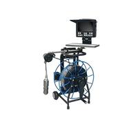 Endoscopio, Contatore di profondità della telecamera di ispezione del pozzo di rotazione PTZ da 100M 150M Schermo HD da 8 pollici Telecamera da pozzo subacquea da 50 mm(150m)