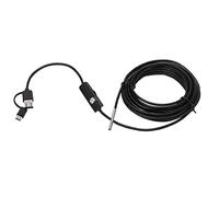 Endoscopio da 3,9 mm ad alta definizione per ispezione del telefono cellulare, periscopio LED, 6 luci LED, impermeabile IP67, con interfaccia di tipo C per Android, PC e computer (cablato