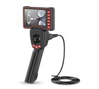 Endoscopio Direzionale 3.9/6.0mm 4 Vie 720° 5 Pollici HD Schermo Lunghezza Filo 1/2/3m For Endoscopio Industriale Ispezione Fognature Motore Telecamera Ispezione Professionale(300cm,3.9mm)