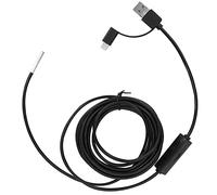 Endoscopio Impermeabile Industriale Portatile Unico 3 in 1 per Telefono Cellulare Android TypeC Obiettivo da 3,9 Mm Endoscopio Impermeabile Ad Alta Definizione Serpente Endoscopio (Cavo da 3,5 m)