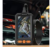 Endoscopio industriale 4.3'' Schermo IPS HD1080P 8MM Telecamera USB 2M-100M Ispezione tubi fognari auto Boroscopio 8LED 2600mAh Impermeabile(5M)