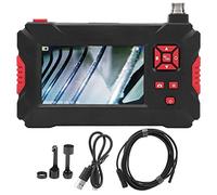 Endoscopio Industriale a Doppia Lente, Telecamera per Ispezione con Schermo LCD Impermeabile IP67 Telecamera 2MP Endoscopio con 8+1 Luci (10M)