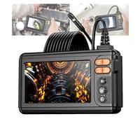 Endoscopio industriale, con display da 5", doppia lente da 8,5 mm, classificazione di impermeabilità Ip67, risoluzione 1080p, lunghezza del tubo di 5 m, durata della batteria di 3 ore