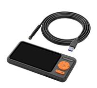 Endoscopio industriale con schermo IPS da 4,5'' HD1080P, telecamera con messa a fuoco automatica, doppia e tripla lente, sonda USB for ispezione tubi(3.5m,8MM Triple Camera)