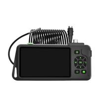 Endoscopio industriale con schermo IPS da 5'', telecamera con messa a fuoco automatica HD1080P, lente singola, doppia e tripla, for ispezione di tubi, impermeabile(5M,3.9MM Single)