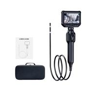 Endoscopio industriale da 2 MP for ispezione di auto Mini telecamera con rotazione a 360 gradi 8 LED(1m,8mm 4.3inch IPS)