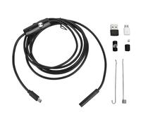 Endoscopio industriale di diametro 7 mm, telecamera di ispezione USB con connettore Type-C e micro-USB, boroscopio flessibile HD da 2 MP per il controllo di ostruzioni nelle