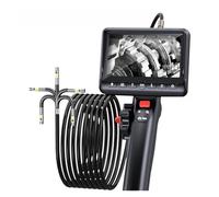 Endoscopio Industriale For Boroscopio Articolato Bidirezionale Con Doppia Testa Articolata For Meccanica Aeronautica Automobilistica Telecamera Ispezione Professionale(1m,8.5MM Dual Camera)