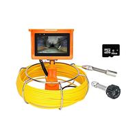 Endoscopio industriale palmare per ispezione tubo fognario videocamera DVR registrazione video/wireless/foto/23 millimetri1080P fotocamera/50M/5" Scr (giallo KR)