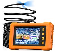Endoscopio industriale tripla lente Led 1920P Con Display 4,5” sonda 3,5mt KZYEE