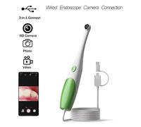 Endoscopio orale con telecamera HD e 8 LED, portatile per l'igiene orale, compatibile con Android/PC