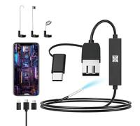 Endoscopio per Smartphone: 1080p HD Telecamera Endoscopica, Endoscopio Con 6 LED, Ispezione Tubi Impermeabile Ip67, Telecamera per Ispezione Non C'è Bisogno Di Wi-Fi Compatibile Con Ios E Android