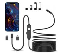 Endoscopio per Smartphone, 1080P HD Telecamera Endoscopica, Endoscopio Con 8 LED