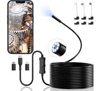 Endoscopio per Smartphone, 1920P HD Telecamera Endoscopica, IP67 Sonda Impermeab