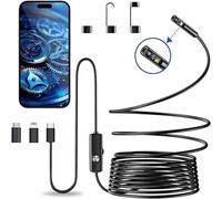 Endoscopio per Smartphone con Doppia Lente 1920p HD Telecamera Endoscopica