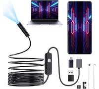 Endoscopio per Smartphone, Endoscopio Con 10M Cavo Semirigido, IP67 Impermeabile