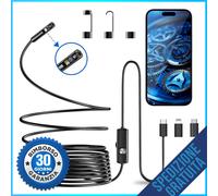 Endoscopio per Smartphone Telecamera Endoscopica 1920P HD Doppia Lente