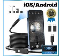 Endoscopio per Smartphone Telecamera Ispezione Tubi e Auto Impermeabile Sonda 5M