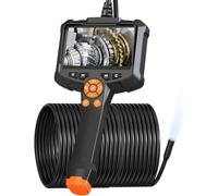 Endoscopio Portatile, AOPICK Telecamera Endoscopica con Schermo IPS da 4,3'' 1080P HD, Telecamera di Ispezione con 8 Luci LED, Telecamera Ispezione Tubi, Impermeabile IP67, Cavo Semirigido da 20M