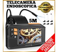 Endoscopio Telecamera 1920P HD Videocamera HD IMPERMEABILE con sonda cavo 5metri