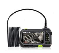 Endoscopio, Telecamera di ispezione digitale 5.0" Lcd. Schermo 7.6mm Diametro 5m Tubo di serpente Filo duro Telecamera industriale industrica 6 LED IP67.(3M)