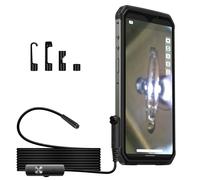 ENDOSCOPIO TELECAMERA ISPEZIONE TUBI CAVITA SONDA FLESSIBILE HD LUCE LED IMPERME