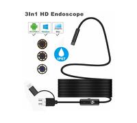 Endoscopio USB Type-C3in1 per una perfetta compatibilità del dispositivo, la sonda impermeabile garantisce una visione subacquea sicura, cavo