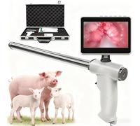 Endoscopio veterinario con schermo per inseminazione artificiale animale | Strumento per procedure veterinarie, dotato di schermo integrato, indicato per l’inseminazione artificiale su animali in