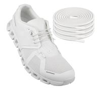 Endoto 2 Paia Lacci Elastici per ON Cloud 5 & 6 Running Scarpe, Senza Nodo Rotondi Stringhe Laces di Ricambio (Bianco, 18 pollici)